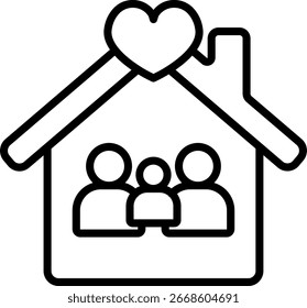 Household Line Icon Vector Design