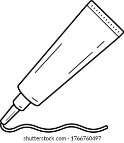 Gel zum Entfernen von Schimmelpilzen für den Haushalt. Vektorsymbol.