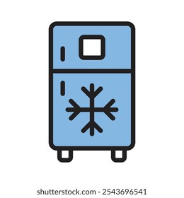 Household refrigerator for preserving food and cooling items