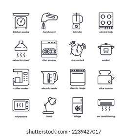Household set icon, isolated Household set sign icon, icon color editable. vector illustration