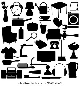 https://image.shutterstock.com/image-vector/household-silhouettes-items-260nw-25957861.jpg