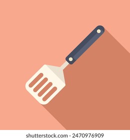 Espátula doméstica icono Vector plano. Elemento Shape. Cocinar cuchara de primer plano