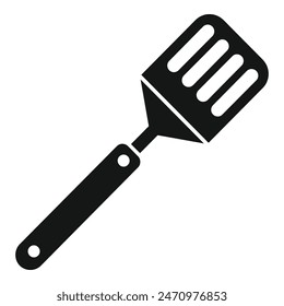 Household spatula icon simple vector. Shape element. Cooking closeup spoon