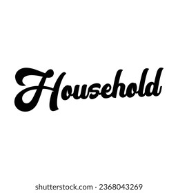 household text on white background.