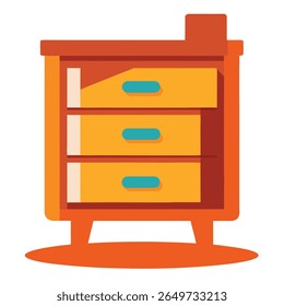 Household things vector on white background.