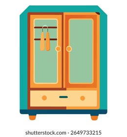 Household things vector on white background.