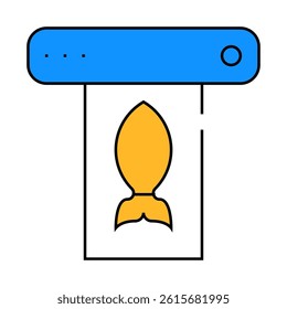 household vacuum sealer line icon vector. household vacuum sealer sign. isolated symbol illustration