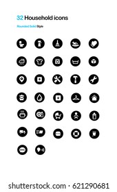 Household vector icons