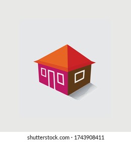 House(home) or hut icon for real estate-vector graphic.
The illustration is also a icon for buying & selling property, residential accommodations, travel & tourism, camping, hiking & adventure, etc