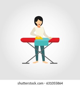 housekeeper character design vector