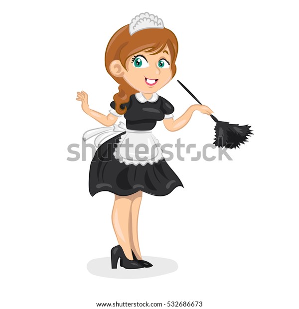 Housekeeper Woman Stock Vector (Royalty Free) 532686673