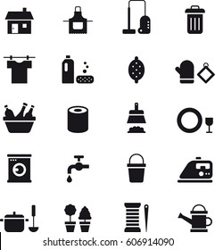 HOUSEKEEPING black icons pack