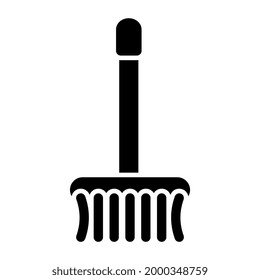 Un equipo de limpieza, un icono de mop