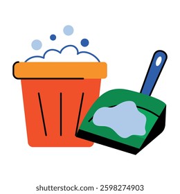 Housekeeping icon in flat style 
