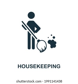 Housekeeping icon. Monochrome simple element from housekeeping collection. Creative Housekeeping icon for web design, templates, infographics and more