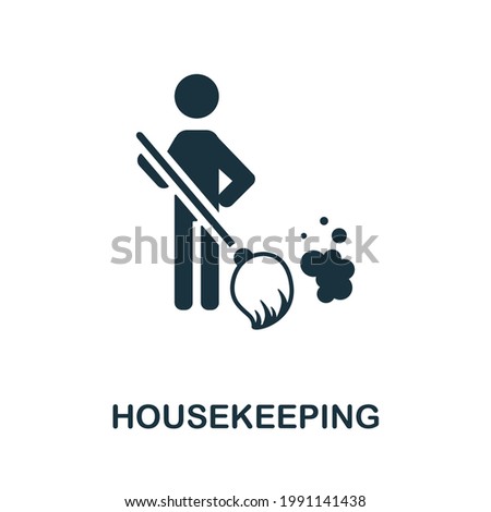 Housekeeping icon. Monochrome simple element from housekeeping collection. Creative Housekeeping icon for web design, templates, infographics and more