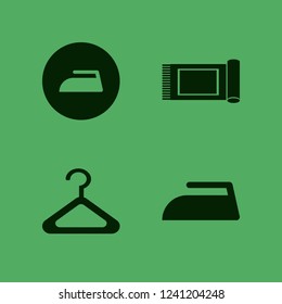 housekeeping icon. housekeeping vector icons set hanger, carpet and iron