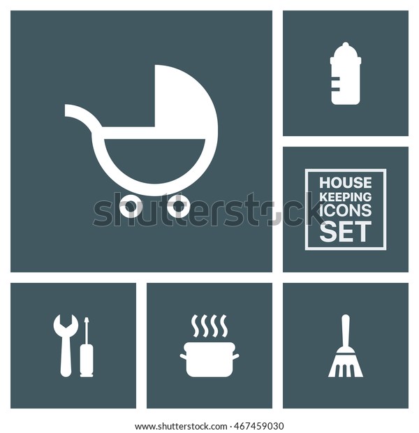 housekeeping icons\
set, baby icon set, housework icon set, flat web, material icon,\
ios icon, image jpg, vector\
eps