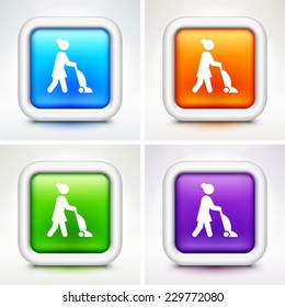 Housekeeping on Multi Color Square Buttons
