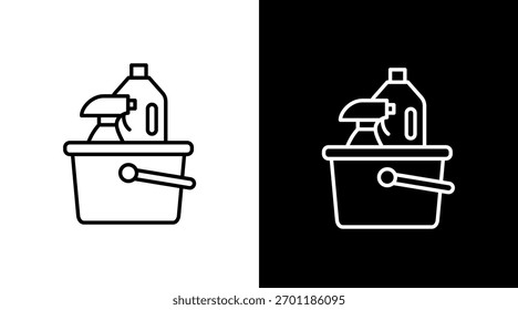 Housekeeping White Icon Set Design