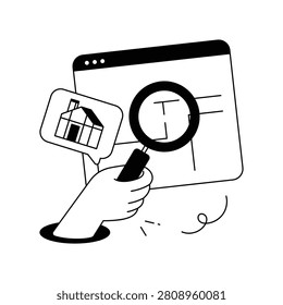 HouseLocation  Plan vector illustration Eps 10 File     