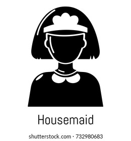 Housemaid icon. Simple illustration of housemaid vector icon for web