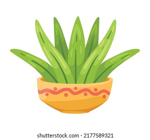 houseplant in ceramic pot icon