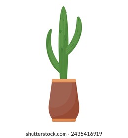 Houseplant icon cartoon vector. Care office window. Urban succulent