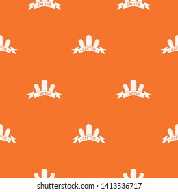 Houseplant pattern vector orange for any web design best
