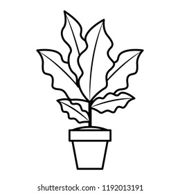 houseplant in pot icon
