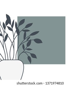 houseplants on macrame hangers and frame