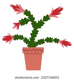 houseplants Potted plants for home, urban jungle decor. Modern vector illustration isolated on white background, hand drawn, flat design