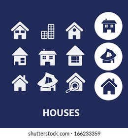 houses buildings icons