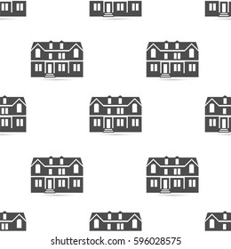  Houses. Dark Grey repeating pattern of the houses.
