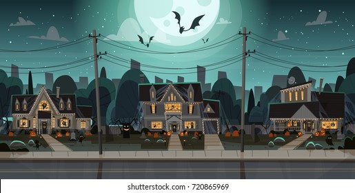 Halloween Outdoor Decoration Stock Vectors Images Vector Art