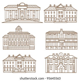 The houses drawing set