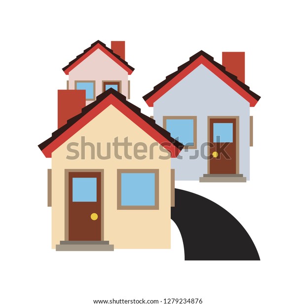 Houses Emoji Vector Stock Vector (Royalty Free) 1279234876 Shutterstock