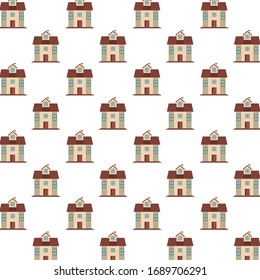 diseño de ilustración vectorial de fondo de fachadas frontales