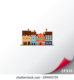 Houses fronts icon