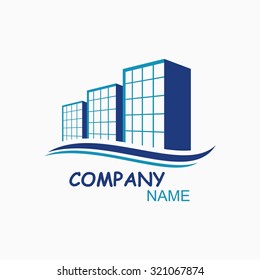 Houses icon. Logo real estate Vector Illustration