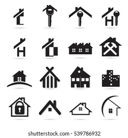 Houses icon set