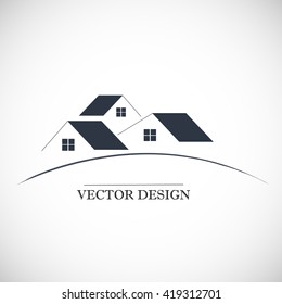 Houses icon. Vector design