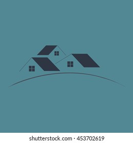 Houses icon. Vector design