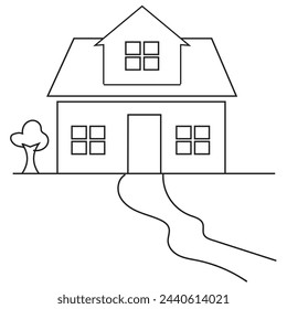 Houses icons set. isolated on white background