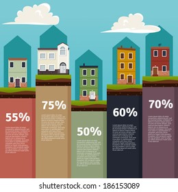Houses info graphic
