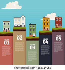 Houses info graphics