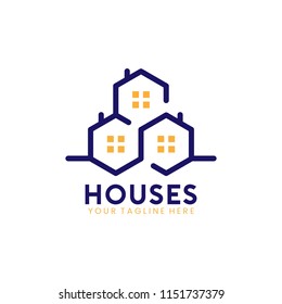 Houses Logo Design Stock Vector (Royalty Free) 1151737379 | Shutterstock