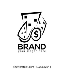 Houses logo and dollar logo template