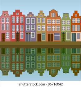 Houses on Amsterdam canal