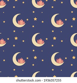 Casas en la luna. Patrón sin foco. 